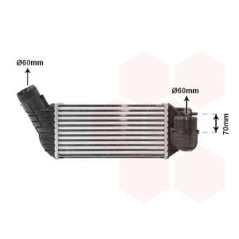 Intercooler, échangeur VAN WEZEL OEM 0384N2