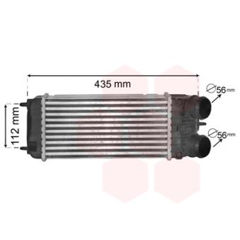Intercooler, échangeur VAN WEZEL [40004353]