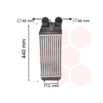 Intercooler, échangeur VAN WEZEL OEM 9803900780