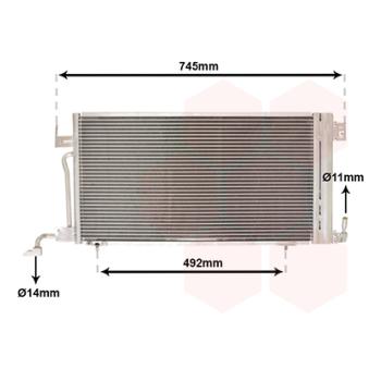 Condenseur, climatisation VAN WEZEL OEM 6455W2