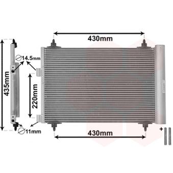 Condenseur, climatisation VAN WEZEL OEM 6455AA