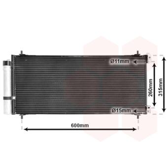 Condenseur, climatisation VAN WEZEL OEM 6455GZ Condenseur, climatisation VAN WEZEL OEM 6455GZ