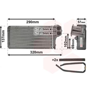 Système de chauffage VAN WEZEL OEM 6448K0