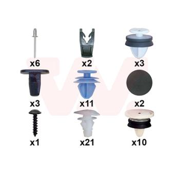 Kit d'assemblage, porte VAN WEZEL OEM 1637850280 Kit d'assemblage, porte VAN WEZEL OEM 1637850280