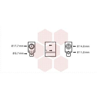 Détendeur, climatisation VAN WEZEL OEM 7701040563