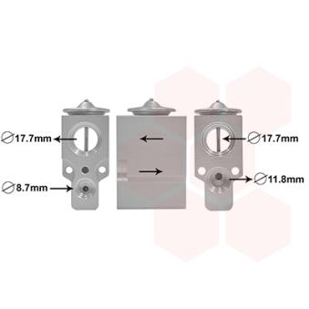 Détendeur, climatisation VAN WEZEL OEM 7701057563 Détendeur, climatisation VAN WEZEL OEM 7701057563