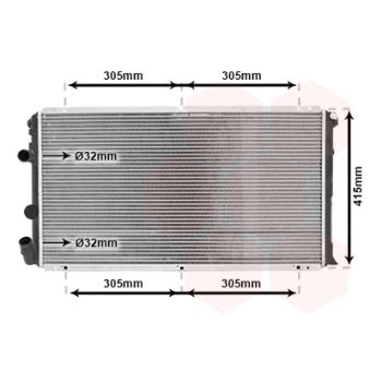 Radiateur, refroidissement du moteur VAN WEZEL OEM 4502435