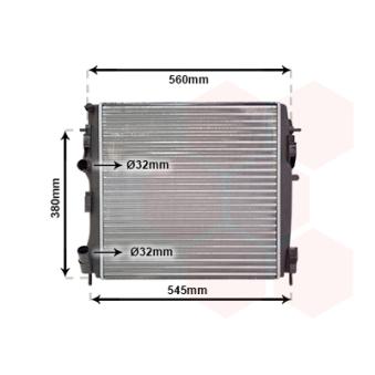 Radiateur, refroidissement du moteur VAN WEZEL OEM 2140000QA2
