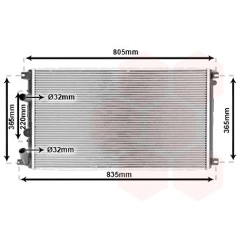Radiateur, refroidissement du moteur VAN WEZEL OEM 4415066
