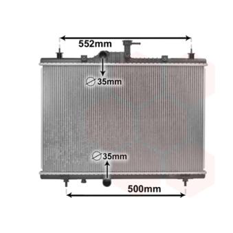 Radiateur, refroidissement du moteur VAN WEZEL [43002603]