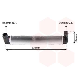 Intercooler, échangeur VAN WEZEL OEM 144969107R Intercooler, échangeur VAN WEZEL OEM 144969107R