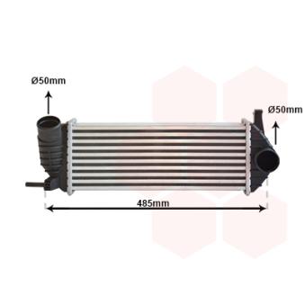 Intercooler, échangeur VAN WEZEL OEM 8200427469