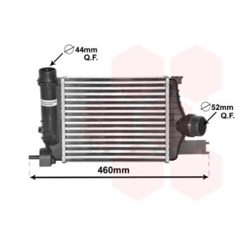 Intercooler, échangeur VAN WEZEL OEM 144961381R Intercooler, échangeur VAN WEZEL OEM 144961381R