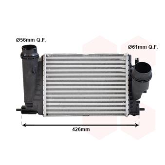 Intercooler, échangeur VAN WEZEL [43004680]