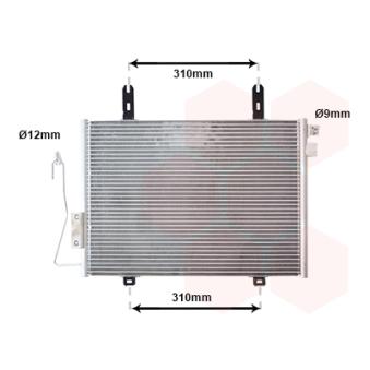 Condenseur, climatisation VAN WEZEL OEM 8200221131