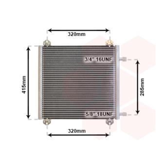 Condenseur, climatisation VAN WEZEL OEM 7700428315