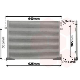 Condenseur, climatisation VAN WEZEL OEM 7700312901