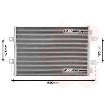Condenseur, climatisation VAN WEZEL OEM 5010514383