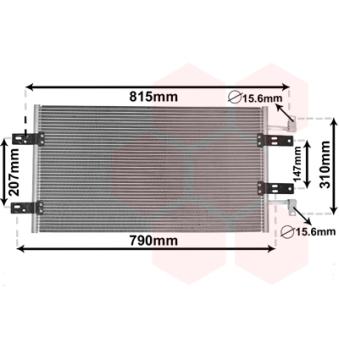 Condenseur, climatisation VAN WEZEL OEM 4417651 Condenseur, climatisation VAN WEZEL OEM 4417651
