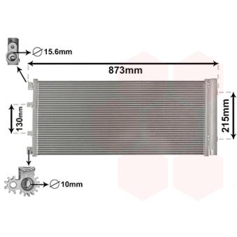 Condenseur, climatisation VAN WEZEL OEM 4419449