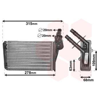 Système de chauffage VAN WEZEL OEM 7701045552 Système de chauffage VAN WEZEL OEM 7701045552