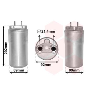 Filtre déshydratant, climatisation VAN WEZEL OEM 4416936 Filtre déshydratant, climatisation VAN WEZEL OEM 4416936