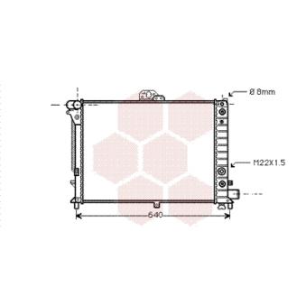 Radiateur, refroidissement du moteur VAN WEZEL [47002011]