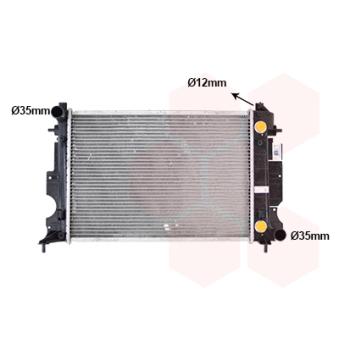 Radiateur, refroidissement du moteur VAN WEZEL OEM 4288495