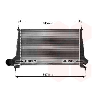 Intercooler, échangeur VAN WEZEL [47004047]