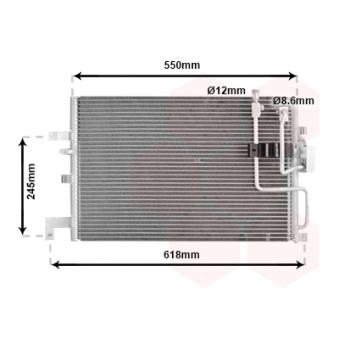 Condenseur, climatisation VAN WEZEL 47005048