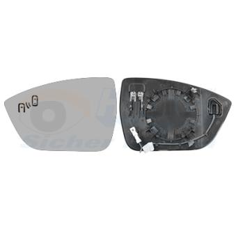 Verre de rétroviseur, rétroviseur extérieur VAN WEZEL 4907835