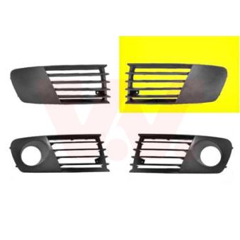Grille de ventilation, pare-chocs avant gauche VAN WEZEL [4917591]