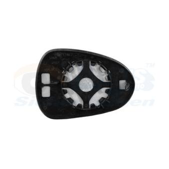 Verre de rétroviseur, rétroviseur extérieur VAN WEZEL OEM 6J0857521H