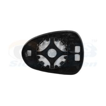Verre de rétroviseur, rétroviseur extérieur VAN WEZEL OEM 6J0857522H
