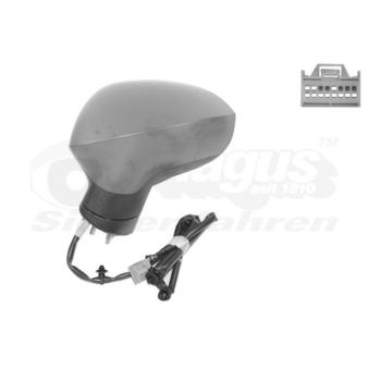 Rétroviseur extérieur VAN WEZEL OEM 6J0857521H