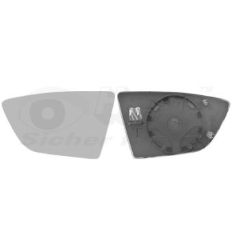 Verre de rétroviseur, rétroviseur extérieur VAN WEZEL 4946837