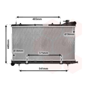 Radiateur, refroidissement du moteur VAN WEZEL OEM 45111SA030