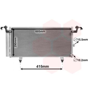 Condenseur, climatisation VAN WEZEL 51005084