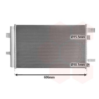 Condenseur, climatisation VAN WEZEL 51015705