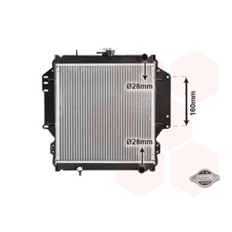 Radiateur, refroidissement du moteur VAN WEZEL 52002003