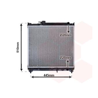 Radiateur, refroidissement du moteur VAN WEZEL 52002033