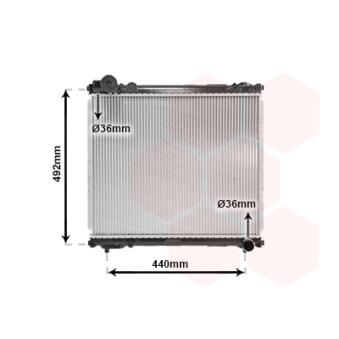Radiateur, refroidissement du moteur VAN WEZEL OEM 1770086CC2000