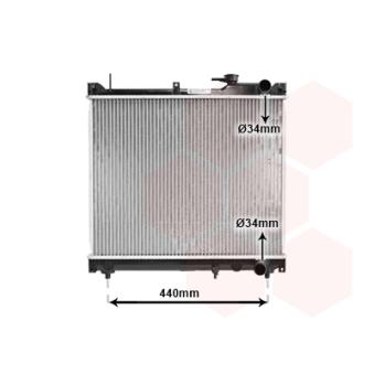 Radiateur, refroidissement du moteur VAN WEZEL OEM 1770066D02