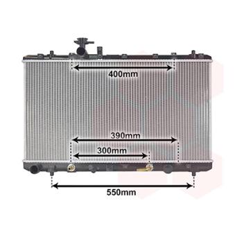 Radiateur, refroidissement du moteur VAN WEZEL 52002085