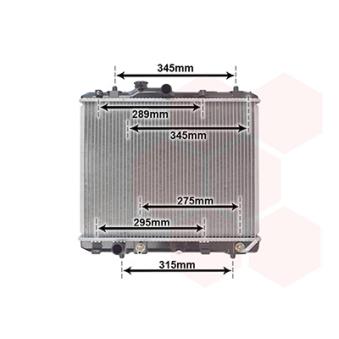 Radiateur, refroidissement du moteur VAN WEZEL 52002112