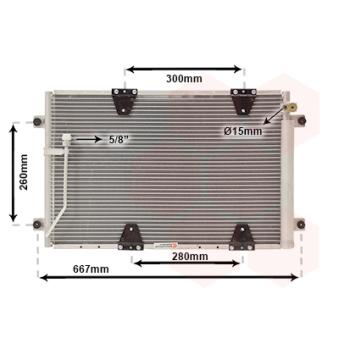 Condenseur, climatisation VAN WEZEL OEM 9531065D21