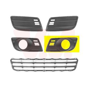 Grille de ventilation, pare-chocs avant gauche VAN WEZEL [5225593]