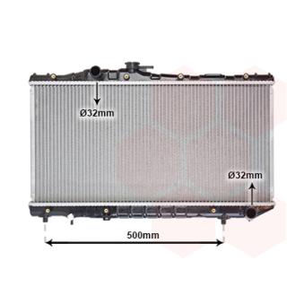 Radiateur, refroidissement du moteur VAN WEZEL 53002099