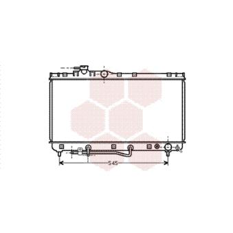 Radiateur, refroidissement du moteur VAN WEZEL OEM 164007a070 Radiateur, refroidissement du moteur VAN WEZEL OEM 164007a070