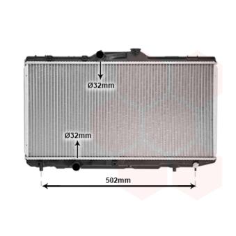 Radiateur, refroidissement du moteur VAN WEZEL OEM 1640015530